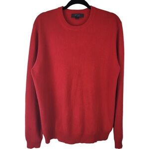 Express Men’s 100% cashmere crew neck pullover sweater red size L